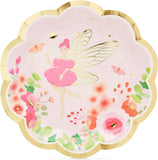 fairies flowers & tea time large plates