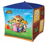 Super Mario Bros Cubez Shape Decorative Foil Balloon