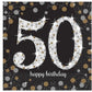 Number 50 Sparkling Napkins