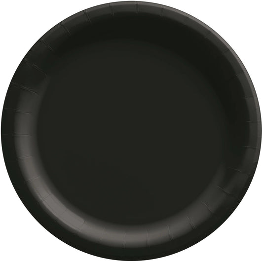 Solid Black Paper Plates