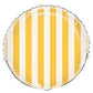 Sunflower Yellow Stripes Round Foil Balloon 18  Packaged"