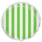 Lime Green Stripes Round Foil Balloon 18  Packaged"