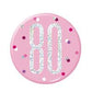 1 Glitz Pink & Silver Birthday Badge 80