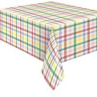 Spring Gingham Paper Tablecover  54x 84""