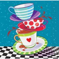 Mad Hatter Tea Party Beverage Napkins  16ct