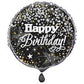 Glittering Birthday Round Foil Balloon 18"