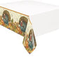 Traditional Thanksgiving Rectangular Plastic Table Cover  54 x 84""