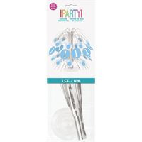 Blue Gingham 1st Birthday Cascade Centerpiece