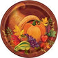Fall Harvest Round 7 Dessert Plates  8ct"