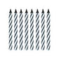 Black Spiral Birthday Candles  24ct