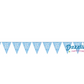 Blue Number 65 Plastic Pennant Banner 9' Prismatic