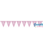 Pink Number 65 Plastic Pennant Banner 9' Prismatic