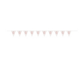Number 65 Plastic Pennant Banner 9' Prismatic Rose gold