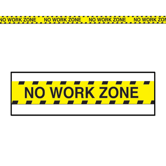 No Work Zone Retirement Party Banner Decor