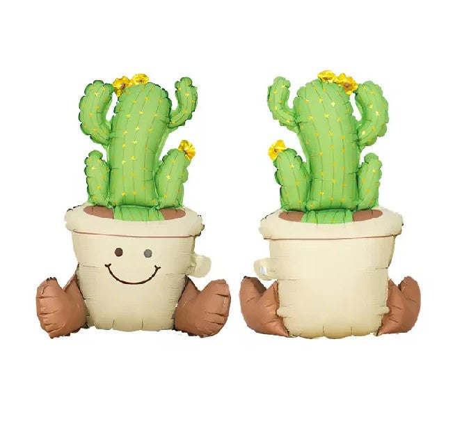22" Airfill Only Potted Cactus Plant Foil Balloon