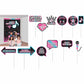 Internet Famous Music Birthday Party Photo Booth Kit 16 PCS