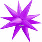 Prima Electric Purple 40" 3D Magic Starburst Shape Air Fill Foil Balloon