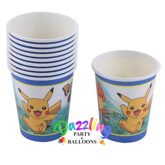 Pokemon Pikachu Party Paper Cups 10/PCS