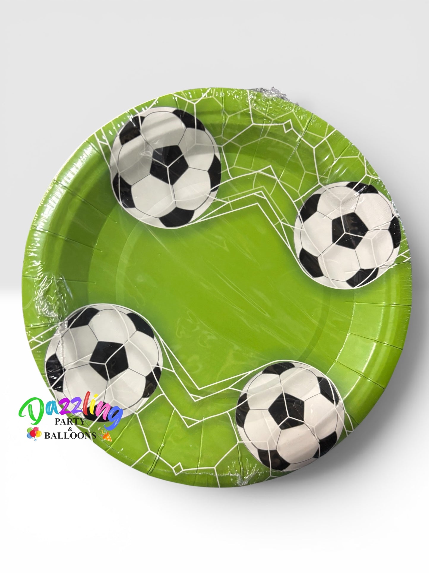 Soccer Paper Plates 7” Desert