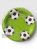 Soccer Paper Plates 7” Desert
