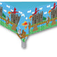Medieval Minecraft Theme Plastic Table Cover Tablecloth Birthday Party Decor