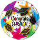 Colorful Congrats Grad 18" Foil Balloon