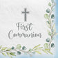 My First Communion Beverage Napkins - Blue 40/CT