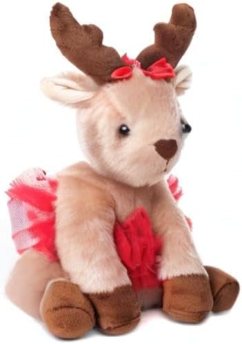The Bearington Collection Darling Dancer Ballerina Reindeer 7" Stuffed Animal