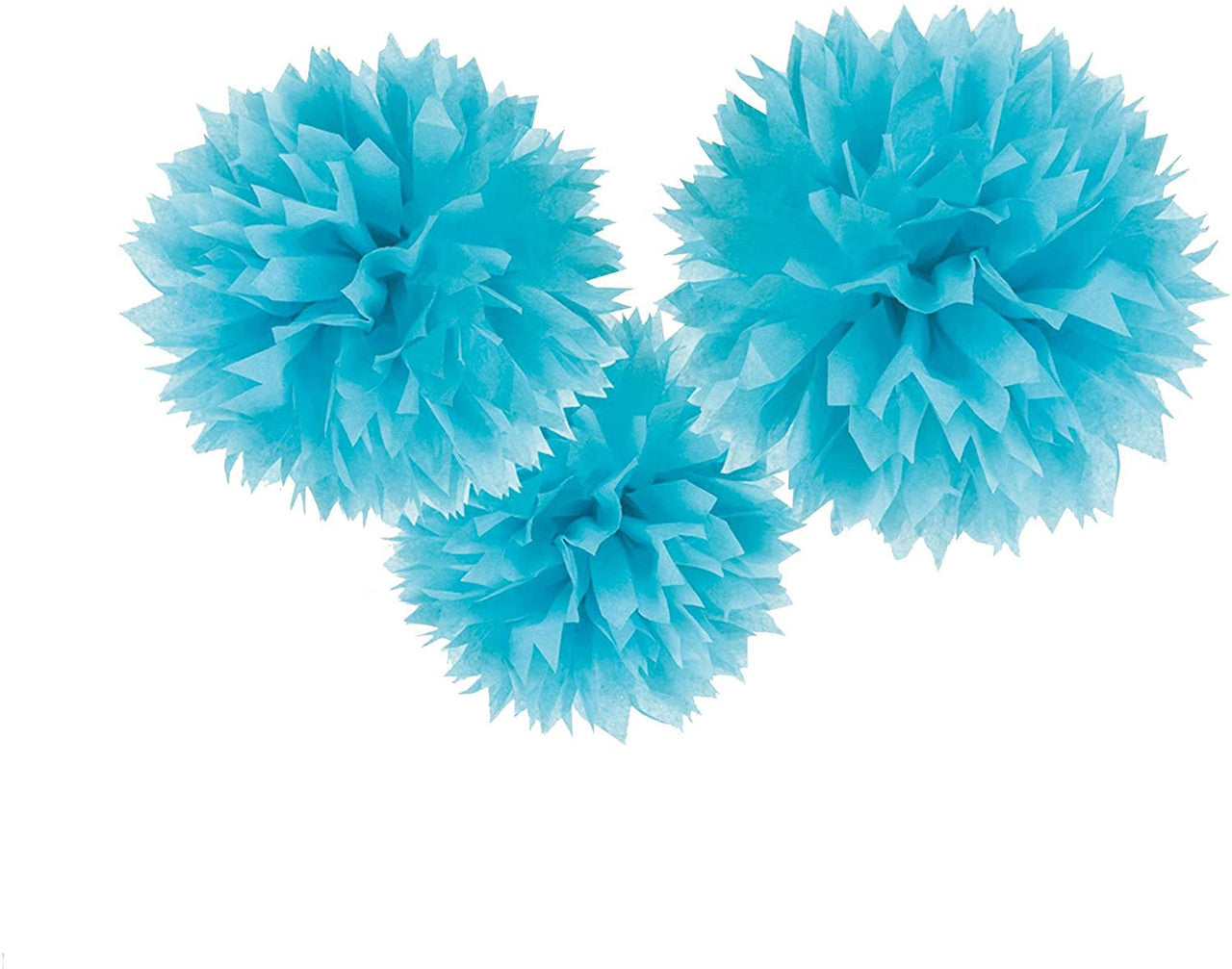 16" Deluxe Robin Egg Blue Fluffy Tissue Party Decorations