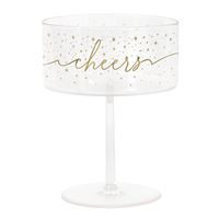 Disco New Year Plastic Champagne Coupe Glasses  2ct