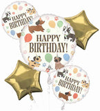 Pawsome Party Balloon Bouquet 5 Foil Balloons