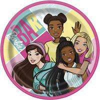 Barbie Round 7 Dessert Plates  8ct"