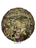 Happy Birthday Deer Hunting Balloon 17"