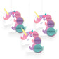 Enchanted Unicorn Honeycomb Decorations 3/CT
