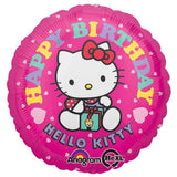 Hello Kitty Birthday Round Foil Balloon