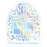 Communion Blue Large Novelty Invitations 8/CT