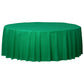 Round Plastic Tablecover Green