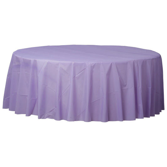Round Plastic Tablecover Lavender