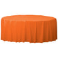 Round Plastic Tablecover Orange