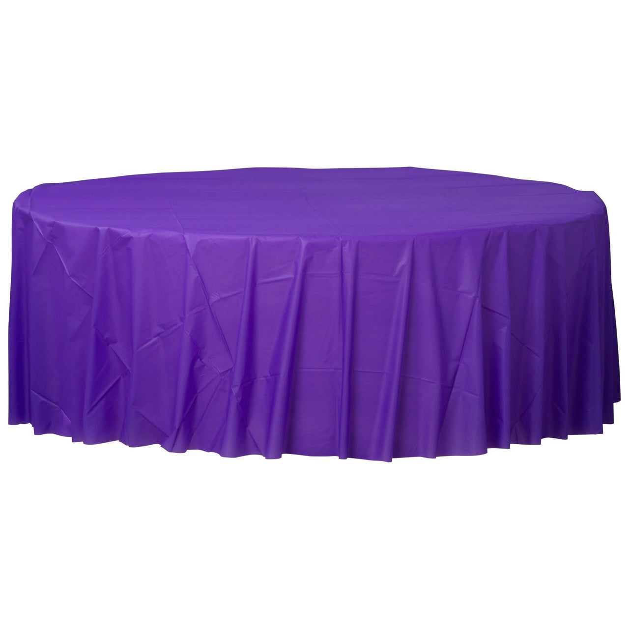 Round Plastic Tablecover Purple