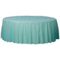 Round Plastic Tablecover Robin's Egg Blue