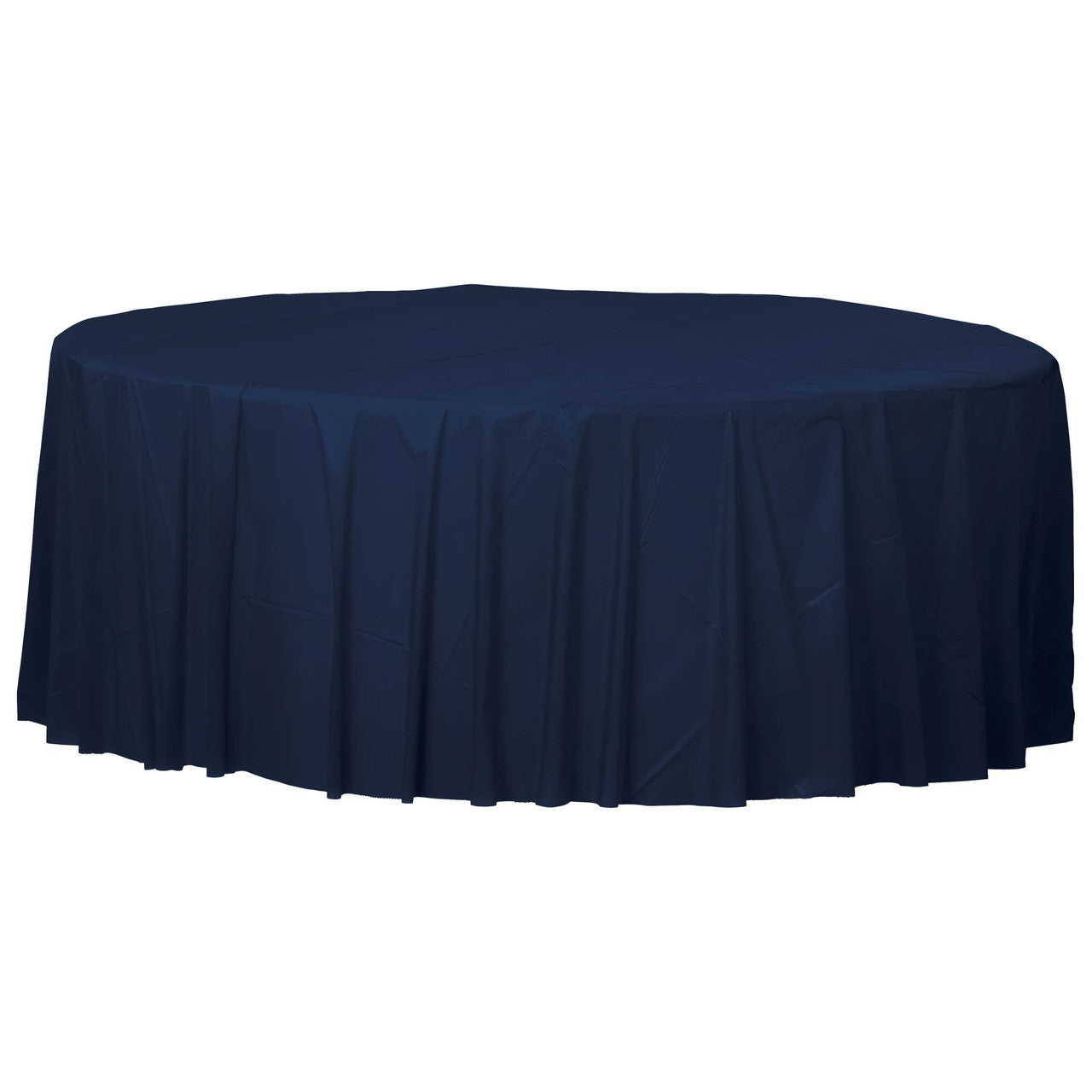 Round Plastic Tablecover Blue