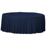 Round Plastic Tablecover Blue