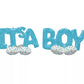 "It's A Boy" Decoration Phrase Deluxe Airloonz 100" Foil Balloon Decor