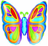 Bright Butterfly 25" Supershape Foil Balloon
