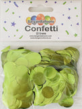 Balloon Confetti Dots 22 Grams Foil Lime Green 1.5CM-Round