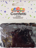 Balloon Confetti Dots 22 Grams Foil Black 1.5CM-Round