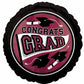 True To School Berry Congrats Grad 18" Foil Balloon