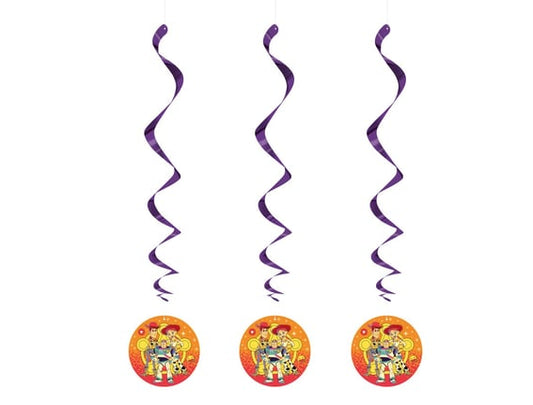 Toy Story 5 Hanging Swirl Decorations 26" 3 Pack