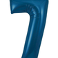 34” Number Balloon Navy Blue Foil